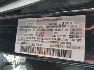 2022 Mazda CX-5 2.5 S Premium Package with VIN JM3KFBDM1N1537243, listed as a IAAI auction lot 40871911 with 77,725 mi miles. Bid and sale history available at carsss.com. Image 9.