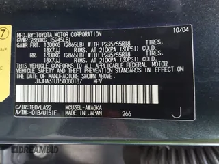 2005 Lexus RX 330 with VIN JTJHA31U150080187, listed as a IAAI auction lot 42065840 with 220,903 mi miles. Bid and sale history available at carsss.com. Image 9.