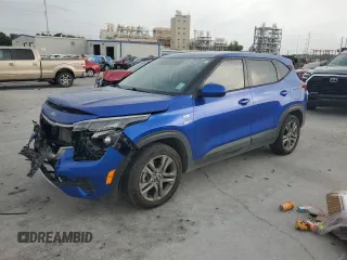 2021 Kia Seltos LX with VIN KNDEPCAA9M7093205, listed as a Copart auction lot 59950685 with 46,074 mi miles and Salvage title. Bid and sale history available at DreamBid. Image 1.