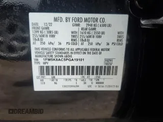 2023 Ford Explorer z VIN 1FM5K8AC5PGA19101, wystawiony jako Copart lot #86570784 z przebiegiem 42 139 mil mil oraz Szkody całkowita. Historia ofert i sprzedaży dostępna na DreamBid. Obrazek 12.