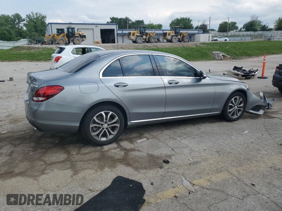 2015 Mercedes-Benz C 300 Luxury with VIN 55SWF4KB8FU089940, listed as a Copart auction lot 57107475 with 119,025 mi miles and Salvage title. Bid and sale history available at DreamBid. Image 3.