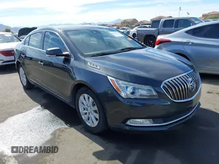 2014 Buick LaCrosse Leather with VIN 1G4GB5GRXEF199505, listed as a IAAI auction lot 41491144 with 100,361 mi miles and . Bid and sale history available at DreamBid. Image 1.