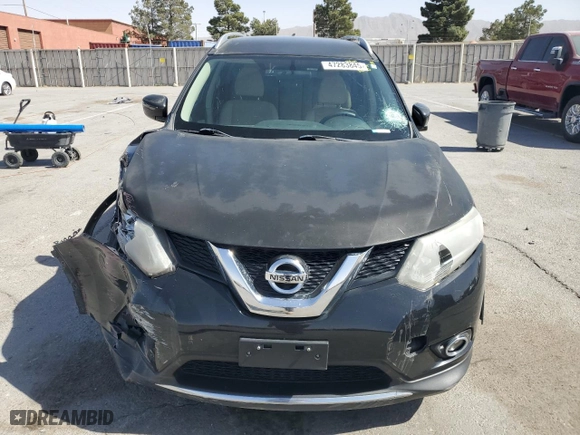 2016 Nissan Rogue SV with VIN KNMAT2MV1GP691117, listed as a Copart auction lot 47283845 with 106,129 mi miles and Salvage Title. Bid and sale history available at carsss.com. Image 5.