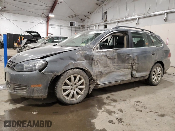 2014 Volkswagen Jetta SportWagen TDI with VIN 3VWML7AJ6EM628686, listed as a Copart auction lot 47209095 with 96,082 mi miles and Salvage Title. Bid and sale history available at carsss.com. Image 1.