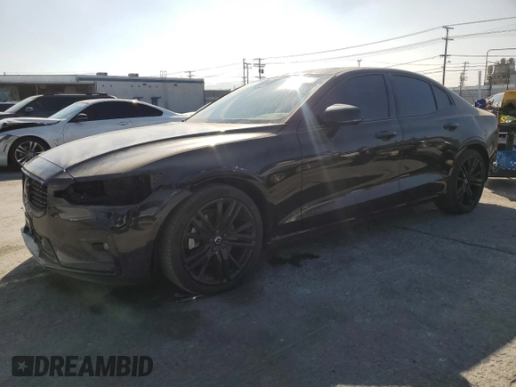 2024 Volvo S60 Plus Black Edition with VIN 7JRL12TH1RG307089, listed as a Copart auction lot 61019125 with 24,675 mi miles and Salvage title. Bid and sale history available at DreamBid. Image 1.