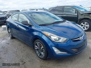 2014 Hyundai Elantra SE with VIN KMHDH4AE0EU057497, listed as a IAAI auction lot 41717476 with 115,030 mi miles. Bid and sale history available at carsss.com. Image 1.