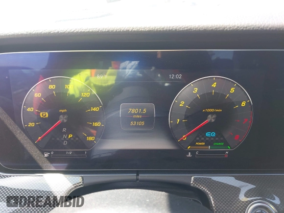 2019 Mercedes-Benz E 53 AMG with VIN WDDZF6BBXKA493065, listed as a IAAI auction lot 42519867 with 53,105 mi miles and . Bid and sale history available at DreamBid. Image 7.