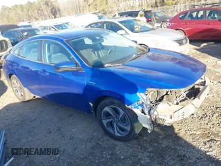 2019 Honda Insight EX with VIN 19XZE4F59KE007669, listed as a IAAI auction lot 41320580 with 163,200 mi miles and . Bid and sale history available at carsss.com. Image 1.
