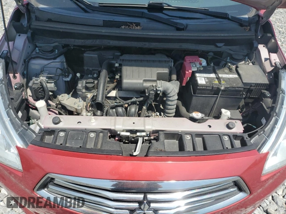 2019 Mitsubishi Mirage ES z VIN ML32F3FJ3KHF10586, wystawiony jako Copart lot #57553515 z przebiegiem 90 408 mil mil oraz Nie do naprawy • Non repairable. Historia ofert i sprzedaży dostępna na DreamBid. Obrazek 11.