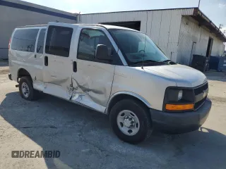 2014 Chevrolet Express Passenger LS z VIN 1GAWGPFG9E1185033, wystawiony jako Copart lot #44763045 z przebiegiem 185 883 mil mil oraz Szkoda całkowita • Salvage title. Historia ofert i sprzedaży dostępna na DreamBid. Obrazek 4.