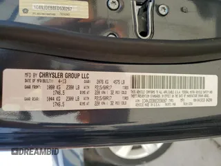 2014 Jeep Compass Latitude with VIN 1C4NJDEB8ED530267, listed as a Copart auction lot 49358905 with 184,965 mi miles and Salvage Title. Bid and sale history available at DreamBid. Image 14.
