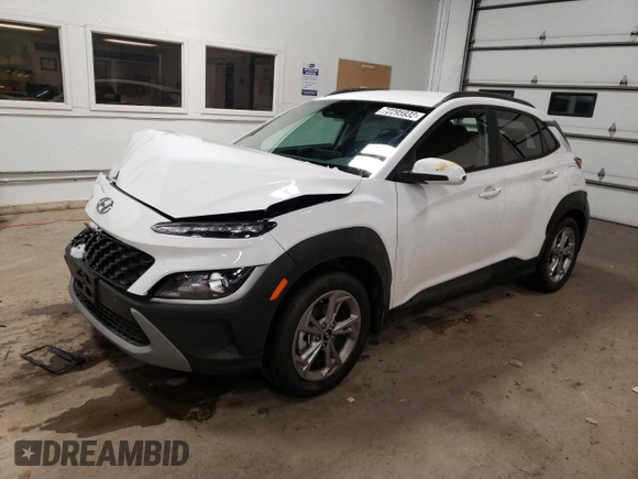 2022 Hyundai Kona SEL with VIN KM8K62AB4NU921748, listed as a Copart auction lot 72295932 with 3,046 mi miles. Bid and sale history available at carsss.com. Image 1.