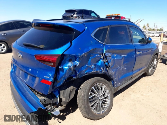 2019 Hyundai Tucson Ultimate z VIN KM8J3CAL7KU046342, wystawiony jako Copart lot #48224143 z przebiegiem 20 500 mil mil oraz . Historia ofert i sprzedaży dostępna na DreamBid. Obrazek 3.
