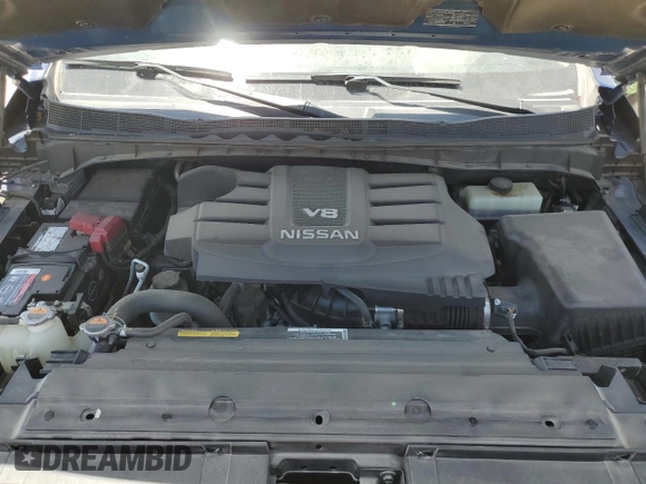 2020 Nissan Titan Platinum Reserve with VIN 1N6AA1EF7LN505610, listed as a Copart auction lot 66537654 with 53,471 mi miles and Salvage title. Bid and sale history available at DreamBid. Image 11.