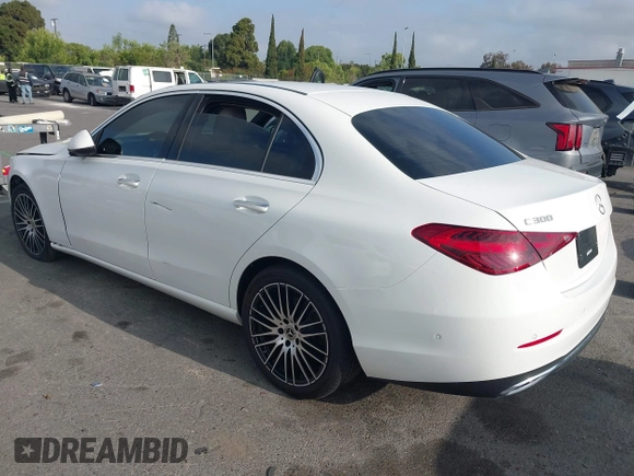 2024 Mercedes-Benz C 300 with VIN W1KAF4GB9RR237814, listed as a IAAI auction lot 42248104 with 3,045 mi miles and . Bid and sale history available at DreamBid. Image 3.