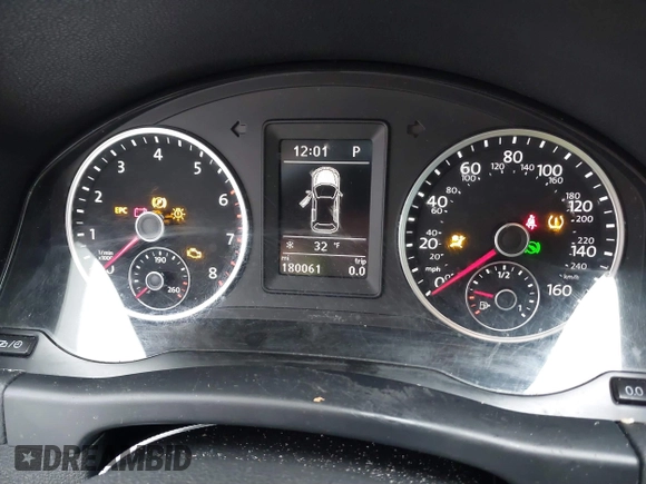 2016 Volkswagen Tiguan S with VIN WVGBV7AXXGW581315, listed as a IAAI auction lot 41495812 with 180,061 mi miles and . Bid and sale history available at DreamBid. Image 7.