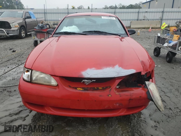 1996 Ford Mustang with VIN 1FALP4047TF193841, listed as a Copart auction lot 71792824 with 95,116 mi miles and Salvage Title. Bid and sale history available at carsss.com. Image 5.
