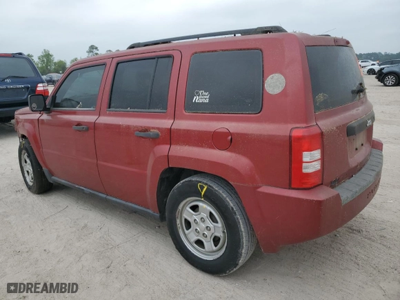 2009 Jeep Patriot Sport with VIN 1J4FT28A49D122175, listed as a Copart auction lot 51518055 with 127,815 mi miles and Salvage Title. Bid and sale history available at carsss.com. Image 2.