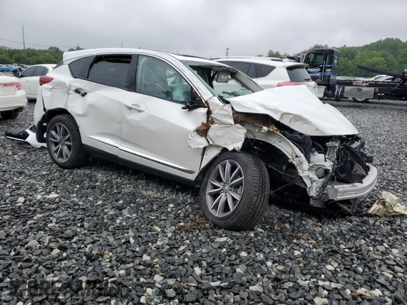 2023 Acura RDX Technology with VIN 5J8TC2H56PL011627, listed as a Copart auction lot 60264295 with Not provided miles and Salvage title. Bid and sale history available at DreamBid. Image 4.