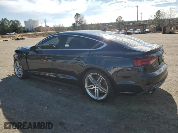 2018 Audi A5 Sportback Premium Plus with VIN WAUENCF56JA072969, listed as a Copart auction lot 39968134 with 61,683 mi miles. Bid and sale history available at carsss.com. Image 2.
