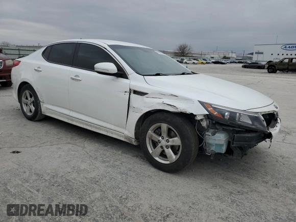 2015 Kia Optima LX with VIN KNAGM4A78F5596716, listed as a Copart auction lot 47467985 with 135,731 mi miles and Clean Title. Bid and sale history available at DreamBid. Image 4.