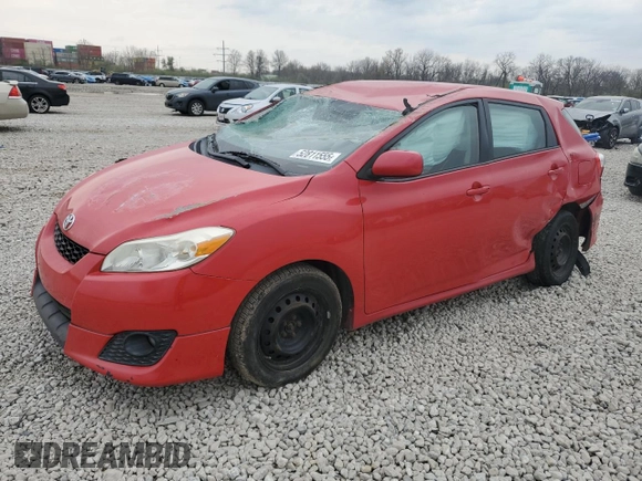 2010 Toyota Matrix with VIN 2T1KU4EE6AC263402, listed as a Copart auction lot 52811555 with Not Provided miles and Salvage Title. Bid and sale history available at carsss.com. Image 1.