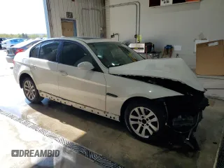 2007 BMW 3 Series 328xi with VIN WBAVC73577KP33915, listed as a Copart auction lot 53818485 with Not provided miles and Salvage title. Bid and sale history available at DreamBid. Image 4.