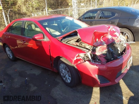 2012 Toyota Camry L with VIN 4T1BF1FK7CU517858, listed as a IAAI auction lot 41721757 with 225,334 mi miles. Bid and sale history available at carsss.com. Image 1.