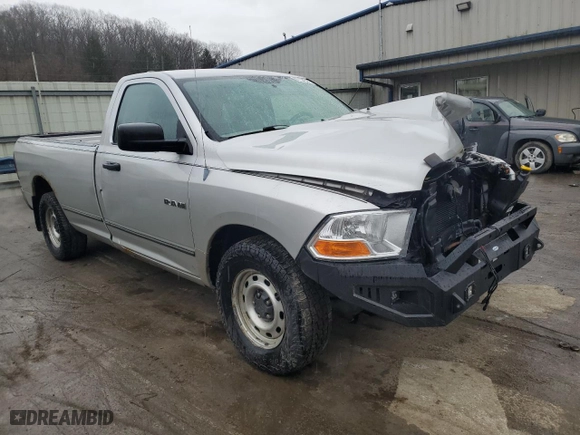 2010 Dodge Ram 1500 ST with VIN 3D7JB1EK3AG103947, listed as a Copart auction lot 87154344 with NaN miles and Salvage Title. Bid and sale history available at carsss.com. Image 4.