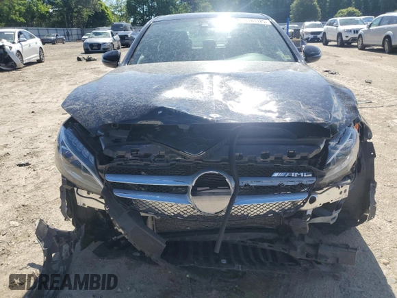 2016 Mercedes-Benz C 300 Luxury with VIN WDDWF4KB8GR167040, listed as a Copart auction lot 58181125 with 42,429 mi miles and Salvage title. Bid and sale history available at DreamBid. Image 5.