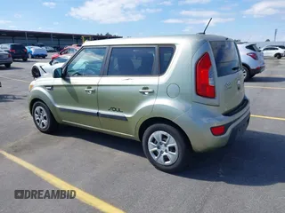 2013 Kia Soul with VIN KNDJT2A53D7543244, listed as a IAAI auction lot 41795782 with 158,671 mi miles. Bid and sale history available at carsss.com. Image 3.