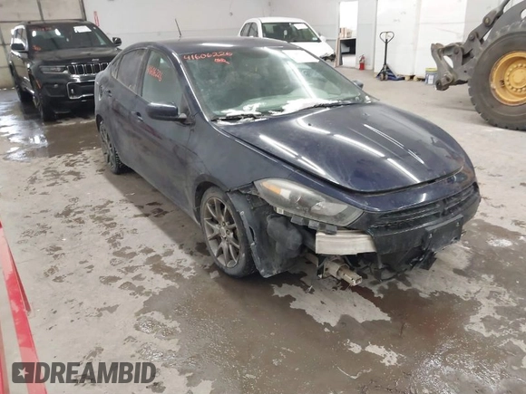 2014 Dodge Dart SXT with VIN 1C3CDFBB0ED860214, listed as a IAAI auction lot 41606226 with 162,241 mi miles. Bid and sale history available at carsss.com. Image 1.
