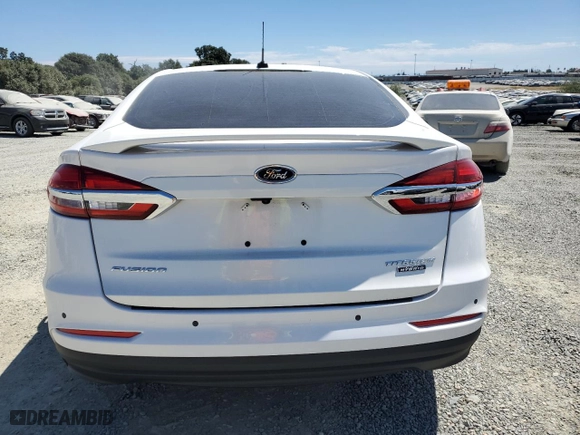2020 Ford Fusion Plug-In Hybrid Titanium with VIN 3FA6P0SU8LR264907, listed as a Copart auction lot 60850453 with NaN miles. Bid and sale history available at carsss.com. Image 6.
