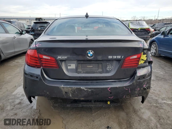 2014 BMW 5 Series 535i xDrive with VIN WBA5B3C5XED535942, listed as a Copart auction lot 46106275 with 183,796 mi miles and Clean Title. Bid and sale history available at carsss.com. Image 6.