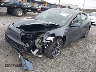 2022 Tesla Model 3 Long Range with VIN 5YJ3E1EB3NF352741, listed as a IAAI auction lot 40847981 with Not Provided miles and . Bid and sale history available at DreamBid. Image 2.