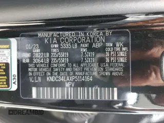2023 Kia EV6 Wind with VIN KNDC34LAXP5114164, listed as a Copart auction lot 58645904 with 20,107 mi miles and Clean Title. Bid and sale history available at carsss.com. Image 12.