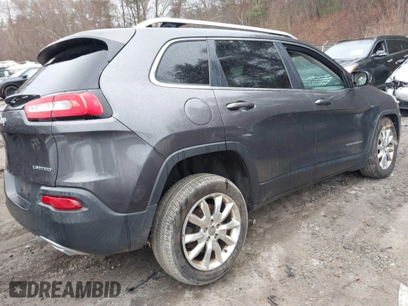 2015 Jeep Cherokee Limited with VIN 1C4PJMDS2FW523010, listed as a IAAI auction lot 41857999 with 162,625 mi miles and . Bid and sale history available at DreamBid. Image 4.