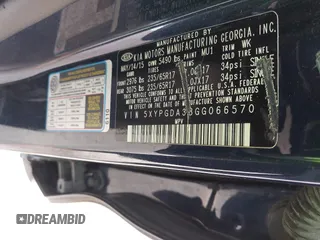 2016 Kia Sorento LX with VIN 5XYPGDA38GG066570, listed as a IAAI auction lot 42205199 with 179,101 mi miles and . Bid and sale history available at DreamBid. Image 9.