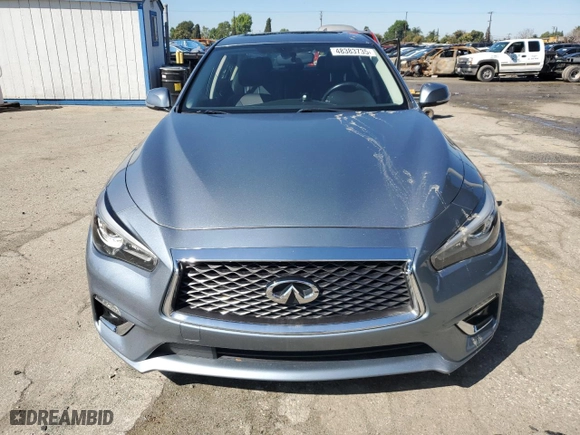 2019 Infiniti Q50 3.0t LUXE with VIN JN1EV7AP6KM542245, listed as a Copart auction lot 48383735 with 74,772 mi miles and Salvage Title. Bid and sale history available at carsss.com. Image 5.