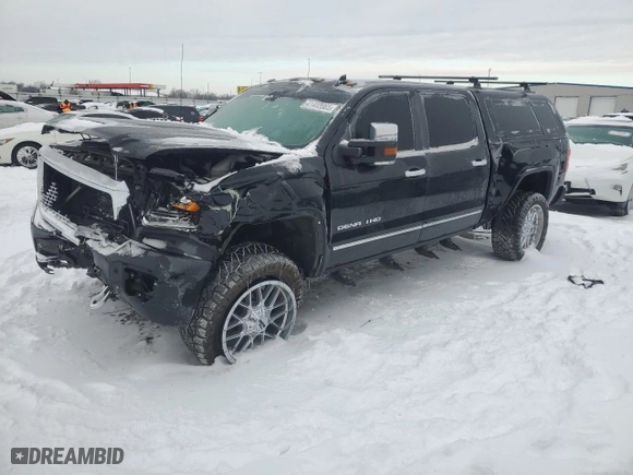 2017 GMC Sierra 2500HD Denali with VIN 1GT12UEY2HF237473, listed as a Copart auction lot 41402065 with 89,445 mi miles and Salvage Title. Bid and sale history available at carsss.com. Image 1.