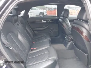2017 Audi A8 L Sport with VIN WAU43AFD1HN007334, listed as a IAAI auction lot 41760035 with 67,342 mi miles. Bid and sale history available at carsss.com. Image 8.