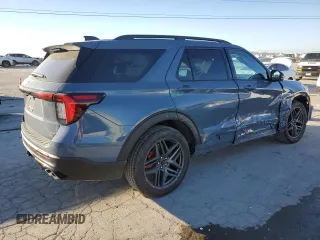 2025 Ford Explorer ST with VIN 1FMWK8GC5SGA19149, listed as a Copart auction lot 46465805 with 2,503 mi miles and Salvage Title. Bid and sale history available at carsss.com. Image 3.