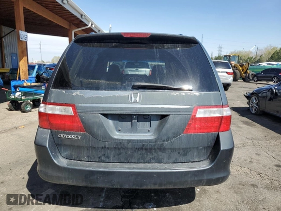 2006 Honda Odyssey EX-L with VIN 5FNRL38706B030501, listed as a Copart auction lot 53096515 with 197,215 mi miles and Salvage Title. Bid and sale history available at carsss.com. Image 6.