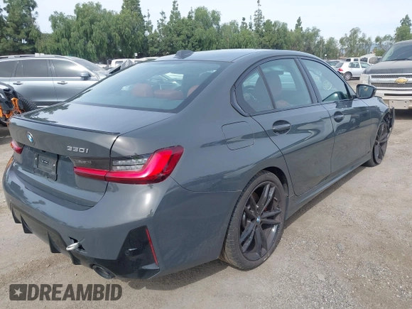 2024 BMW 3 Series 330i with VIN 3MW69FF04R8E27076, listed as a IAAI auction lot 41669381 with 12,057 mi miles. Bid and sale history available at carsss.com. Image 4.