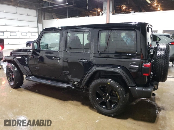2021 Jeep Wrangler Unlimited Sahara Altitude с VIN 1C4HJXEN3MW796808, выставлен на аукционе Copart как лот 88975515 с пробегом 25 824 миль миль и Списание • Salvage title. История ставок и продаж доступна на DreamBid. Изображение 2.