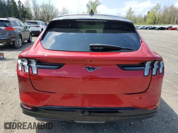 2021 Ford Mustang Mach-E Premium with VIN 3FMTK3SU5MMA08036, listed as a Copart auction lot 54917525 with 45,696 mi miles and Salvage Title. Bid and sale history available at DreamBid. Image 6.