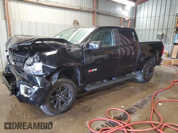 2019 Chevrolet Colorado 4WD Z71 z VIN 1GCGTDEN1K1247266, wystawiony jako Copart lot #56688755 z przebiegiem Nie podano mil oraz Szkoda całkowita • Salvage title. Historia ofert i sprzedaży dostępna na DreamBid. Obrazek 1.