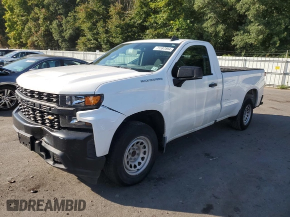 2021 Chevrolet Silverado 1500 Work Truck with VIN 3GCNWAEK0MG400260, listed as a Copart auction lot 71597894 with 53,430 mi miles and Salvage Title. Bid and sale history available at carsss.com. Image 1.