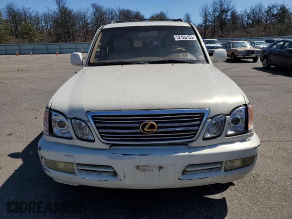 2000 Lexus LX 470 z VIN JT6HT00W1Y0096061, wystawiony jako Copart lot #52499155 z przebiegiem 199 914 mil mil oraz Tytuł czysty. Historia ofert i sprzedaży dostępna na DreamBid. Obrazek 5.