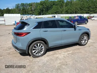 2022 Infiniti QX50 Luxe with VIN 3PCAJ5BB4NF121085, listed as a Copart auction lot 61133965 with 61,857 mi miles and Salvage title. Bid and sale history available at DreamBid. Image 3.